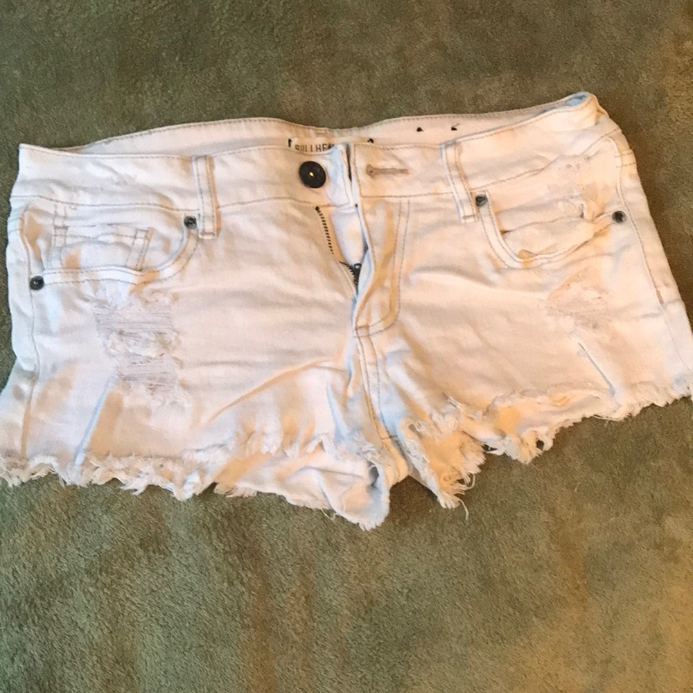 Pacsun white jean shorts
